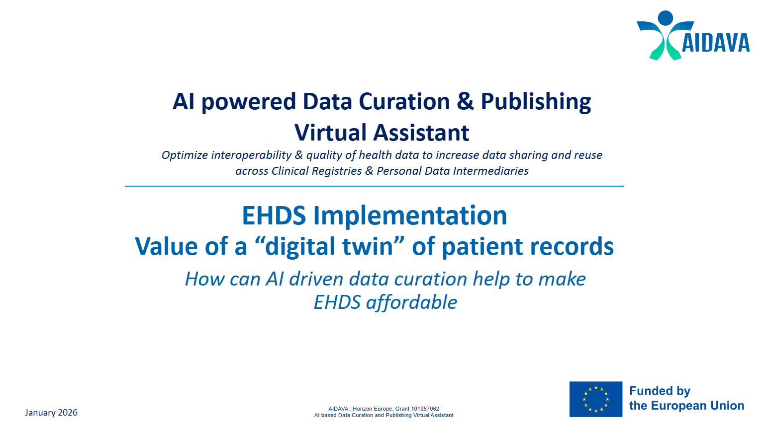 EHDS Implementation - Value of a digital twin of patient records